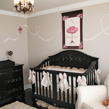 French Parisian Girl's Nursery, Philadelphia Baby Designer Decorator