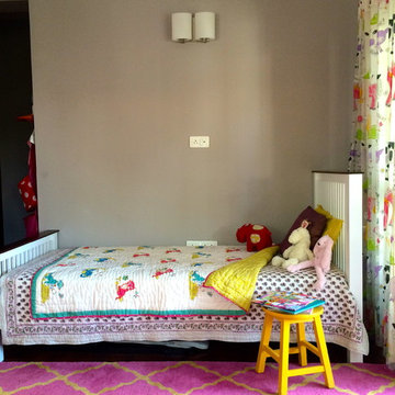 Fun Modern Girl's room - Big girl bed!