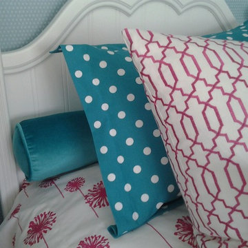 Girl's bedroom pillows