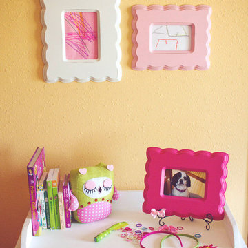 Girl's Pink & Green Bedroom