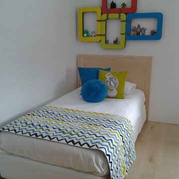 Green and blue boy's bedroom