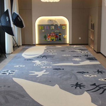 Hand tufted rug in NZ wool