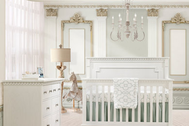 Inspiration for a timeless nursery remodel in Los Angeles