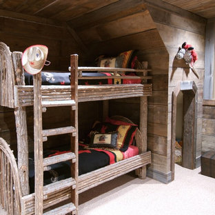 Idee per una cameretta per bambini da 4 a 10 anni boho chic con moquette