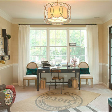 Homework/music room - eclectic, collected, fresh