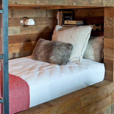 Example of a mountain style gender-neutral kids' bedroom design in Austin