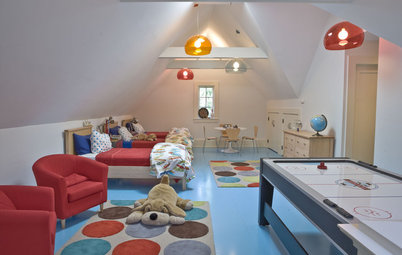 Look Up to the Attic for a Playful Kids' Bedroom