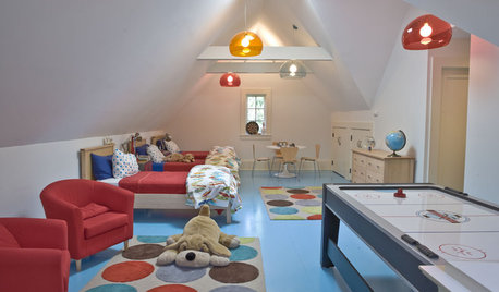 Look Up to the Attic for a Playful Kids' Bedroom