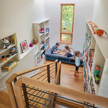 House with a Vertical Library