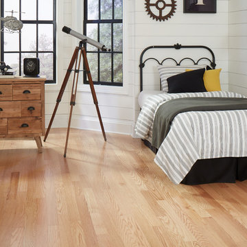Modern Farmhouse Boy's Room - Blue Ridge Engineered, Natural Red Oak Hardwood