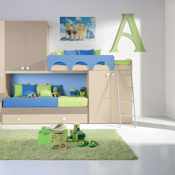 Italian Kids Bunk Bedroom Furniture Set VV G031 - UmodStyle.com