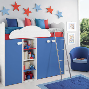 Italian Kids Storage Loft Bed VV G097 - Call For Price