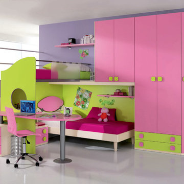 Italian Twin Kids Bunk Bedroom Set WEB 71 by Spar | UmodStyle.com