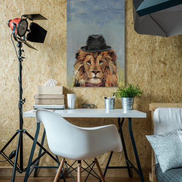 "Jazzy Lion" Painting Print on Wrapped Canvas