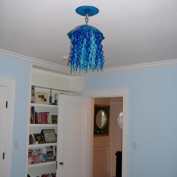 Jellyfish Pendant Installation : Triple Blues Short Hills
