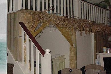 Example of an island style staircase design in Tampa