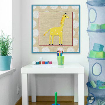 "Katherine’s Giraffe" Painting Print on Wrapped Canvas