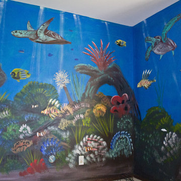 Kid's Room Underwater Mural