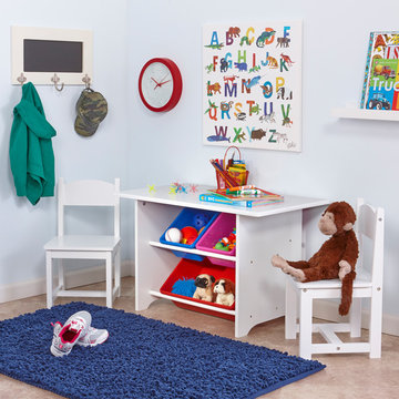 Kids Activity Table with Chairs and Bins