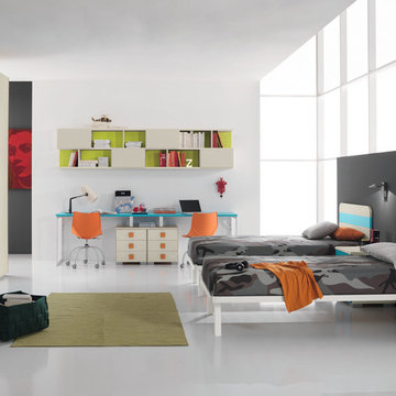 Kids Bedroom Set For Twins ONE 403 by SPAR | www.umodstyle.com