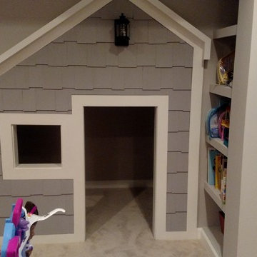 Kids Club House under basement stairs
