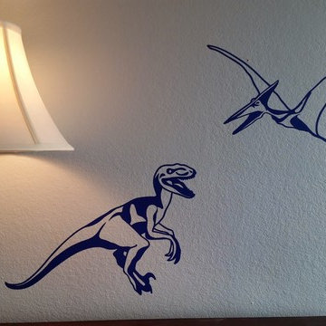 Kids' Room Makeover - Dino Wall Decals