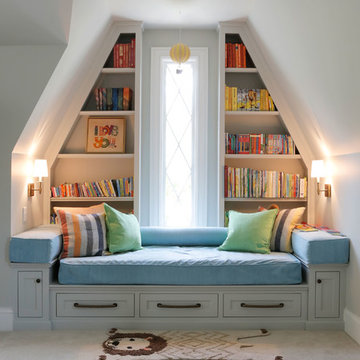 Built In Library Nook