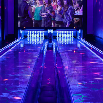 LA Lanes - custom home bowling alley