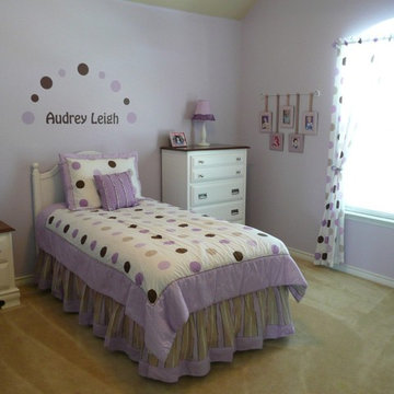 Lavender Polka Dots for a Girl's Room