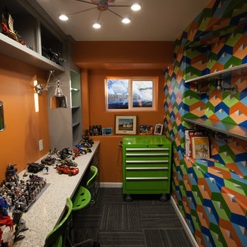 Lego Room created out of a 7' x 11' basement room!