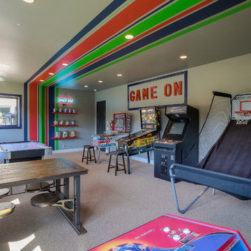 Light and Stripes Game Room