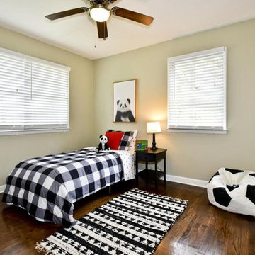 Little Boy's Room with Black and White, Red Accents