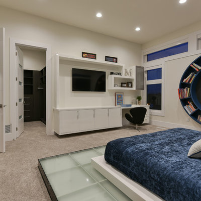 Inspiration for a modern kids' bedroom remodel in Edmonton