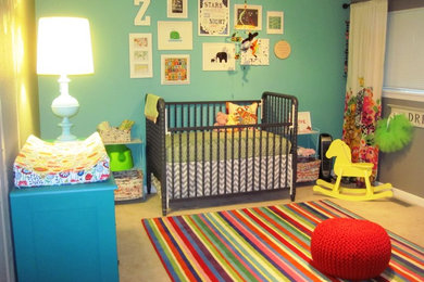 シアトルにあるエクレクティックスタイルのおしゃれな子供部屋の写真