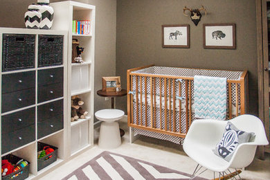 ワシントンD.C.にあるコンテンポラリースタイルのおしゃれな赤ちゃん部屋の写真