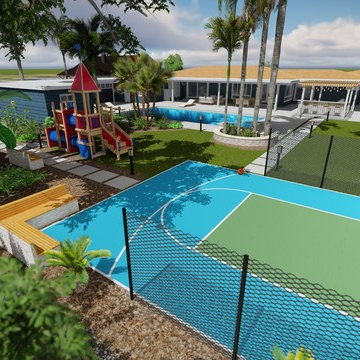 Modern Backyard | Pool & Playground