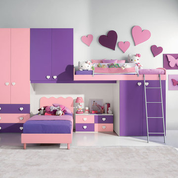 Modern Kids Bunk Bedroom Furniture Set VV G073 - $3,525.00