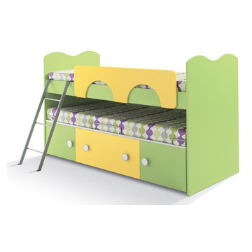 Modern Kids Trundle Loft Bed VV G0311 - Call For Price