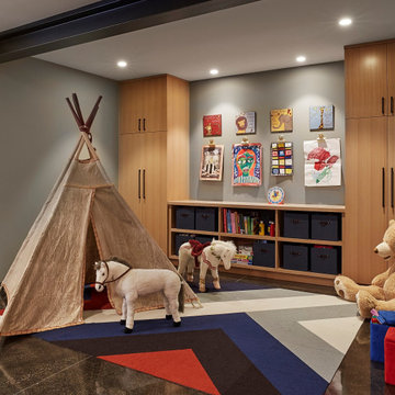Modern Wisconsin Style Farmhouse Vacation Home Playroom