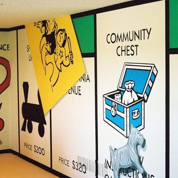 Monopoly Mural in Lower Level by Tom Taylor of Wow Effects