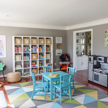 My Houzz: Cheerful Color and Patterns in a Virginia Family Home