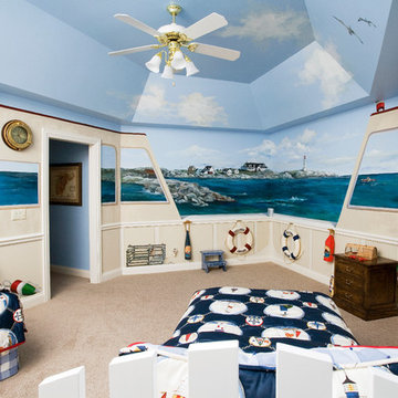 Nautical Themed Bunk Room for Grandchildren