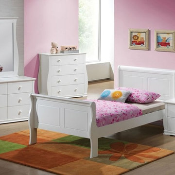 Nebo Youth Bedroom Set in White - $1639