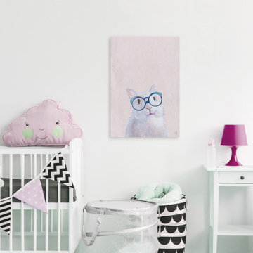 "New Glasses II" Painting Print on Wrapped Canvas