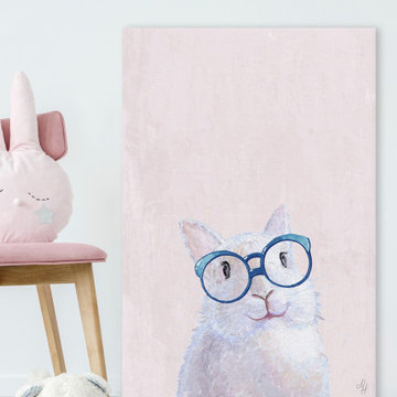 "New Glasses II" Painting Print on Wrapped Canvas