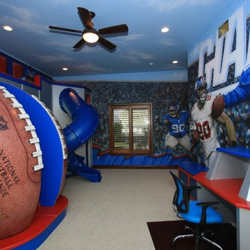 NFL Giants themed room