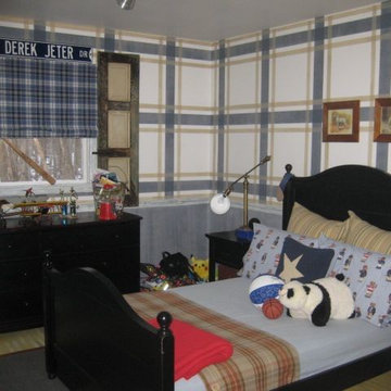 North Caldwell, NJ Faux Painted Boy's Room Plaid