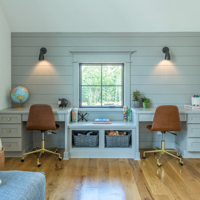 Kids' room - farmhouse kids' room idea in Boston