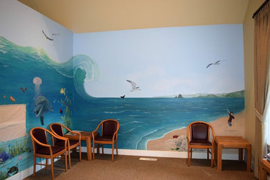 Ocean theme mural in Oregon City, Oregon