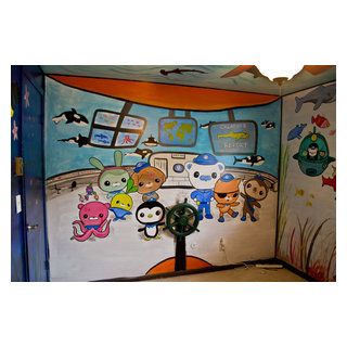 Octonauts Kid's Room Mural - Eclectic - Kids - New York - by CNY Murals ...